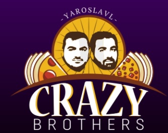 Легендарная 4-х этажная пицца Crazy Brothers — логотип